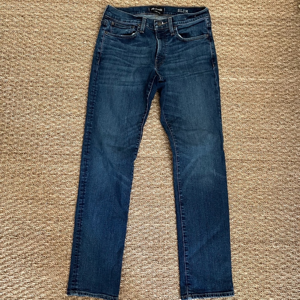 Madewell Mens Slim Jean, 30x32